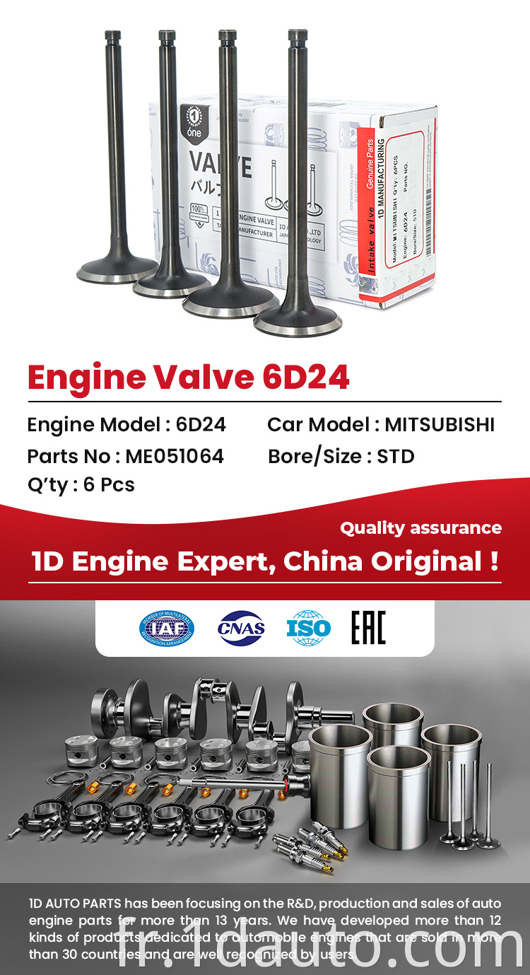 MITSUBISHI 6D24 Engine Valves 